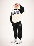 Kids Winter Tracksuit 2 Piece Set – Jeli Studio 24 Printed Sweatshirt & Jogger Pants | Stylish Warm Casual Outfit for Boys