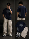 Premium Players Graphic Tracksuit Set for Men | Stylish Oversized T-Shirt & Wide-Leg Trouser Co-Ord