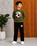 Kids Football Winter Tracksuit – Boys 2-Piece Sweatshirt & Trouser Set | 5 Stylish Colours