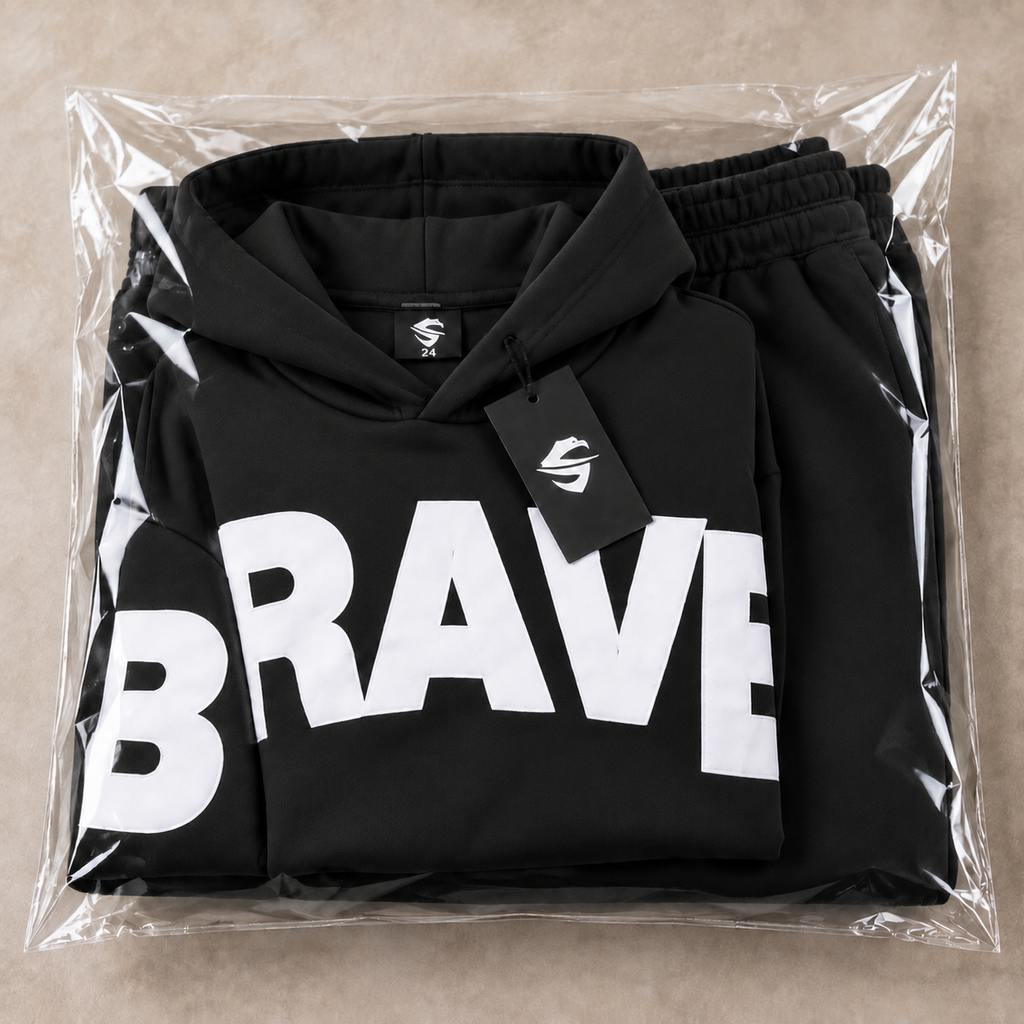 Kids BRAVE Premium Fleece Trendy Tracksuit – Baggy Fit Winter Collection