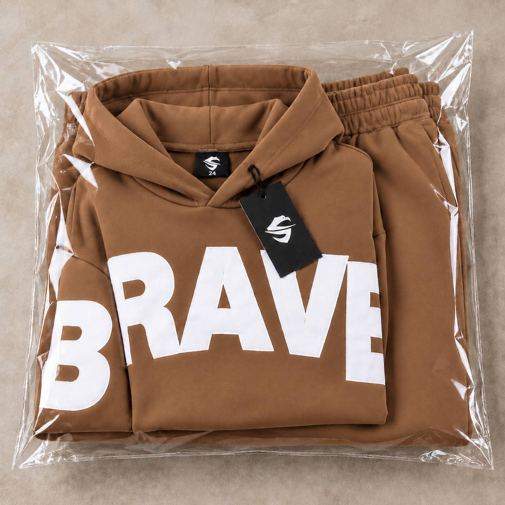 Kids BRAVE Premium Fleece Trendy Tracksuit – Baggy Fit Winter Collection