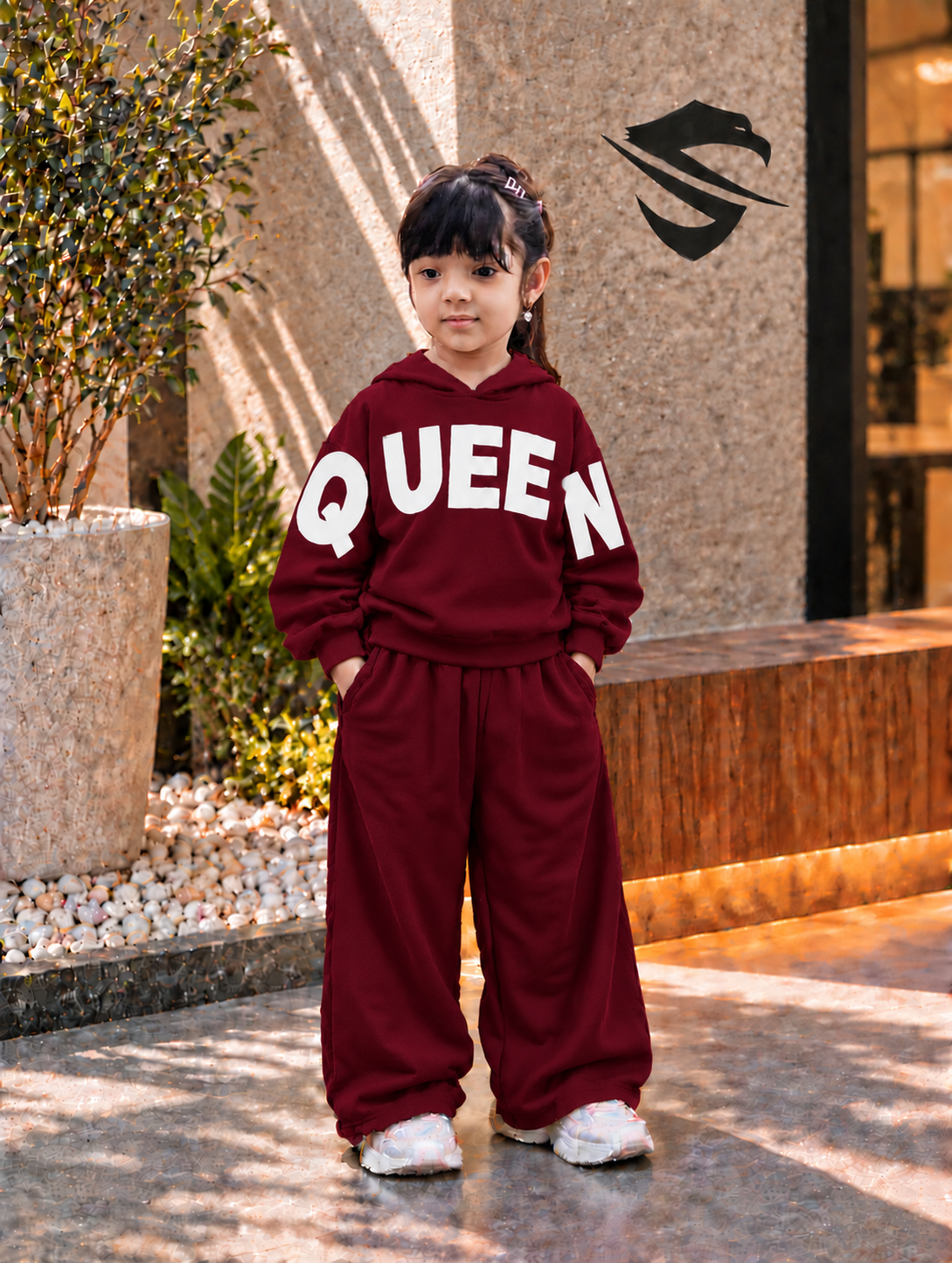 👑 Queen Kids Tracksuit Set | Stylish & Comfortable Girls Winter Wear ✨