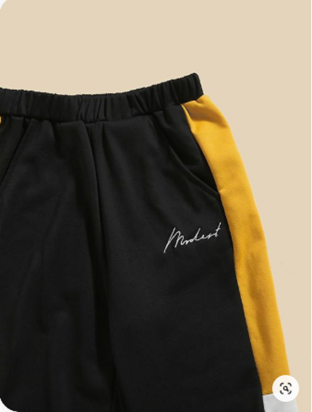 Kids Thick Fleece Hooded Tracksuit – Trendy Black, White & Mustard Colorblock Winter Sweatshirt and Jogger Set