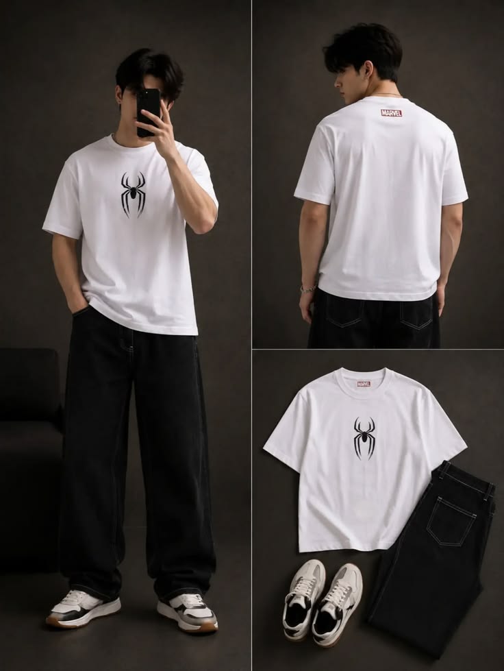 Premium Players Graphic Tracksuit Set for Men | Stylish Oversized T-Shirt & Wide-Leg Trouser Co-Ord